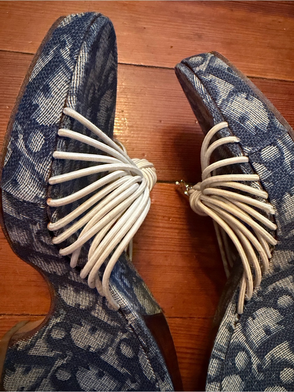 Vintage Galliano for Dior monogram wedge heel - Picture 7 of 7